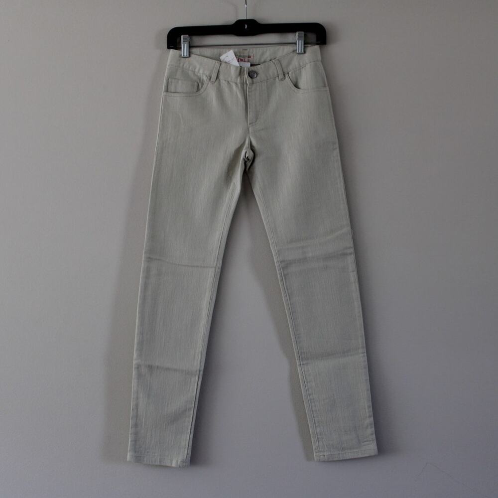 NWT Bonpoint Girls Sienna Style Straight Leg Chino‎ Trousers Pants 12 Cream